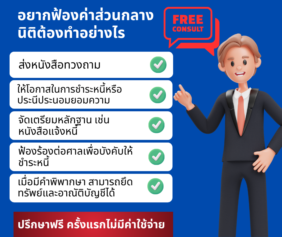 ต้องการฟ้องร้องค่าส่วนกลาง นิติบุคคลควรทำอย่างไร?